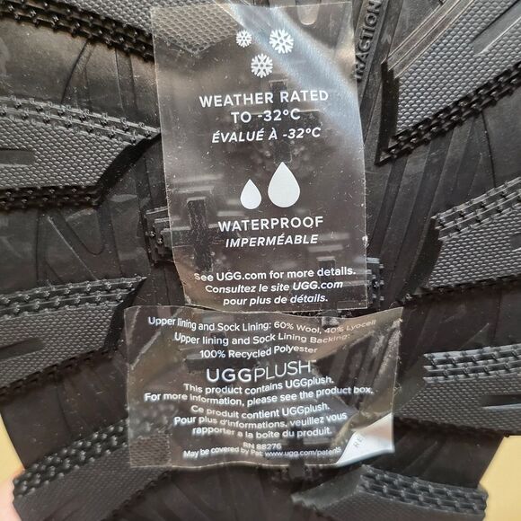 UGG Adirondack Meridian Gore-Tex Extreme Boots White 1143839 Women's Size 9 - Picture 7 of 8